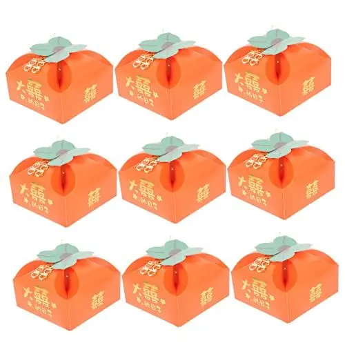 Produktbild: Healeved 20Er-Box Geschenkbox Halloween-Kürbis-Boxen Süßigkeitenbehälter für Hochzeiten wedding guest wedding Geschenktüten für die Brautparty Schachteln für Süßigkeiten Papier