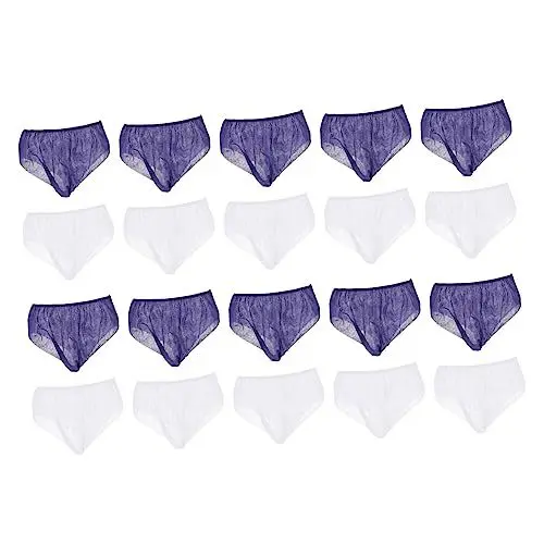 Produktbild: Healeved 20 Stück Einweg-unterhosen Für Damen – Spa- Massage-unterwäsche Kein Waschen Für Unterwegs Atmungsaktiv Vlies