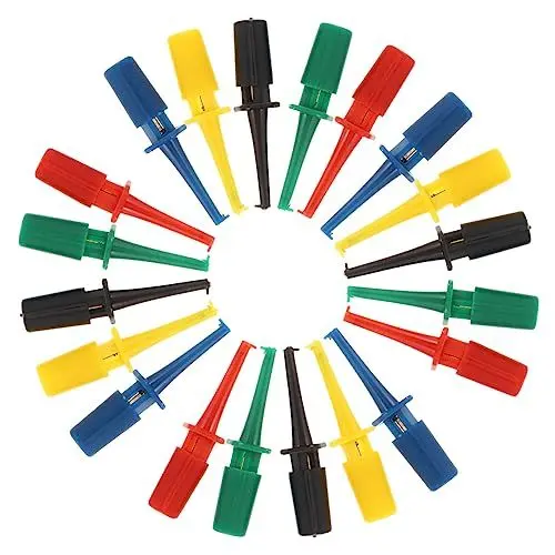 Produktbild: Healeved 20 Stücke Mini Kunststoff Test Clip Grabber Haken Für Elektronik Multimeter Ic Prüfung