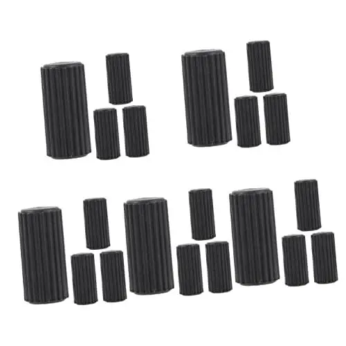 Produktbild: Healeved 5 Sets Rollstuhlzubehör Fahrradbremsen-verlängerungsgriffe Wiederverwendbare Endkappen Tipps Für Rollstuhlbremsen 4 Stück * 5