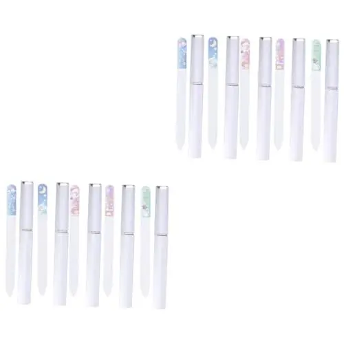 Produktbild: Healeved 20 Glasnagelfeilen Urlaub Nagelfeilen -Nagelfeilen mit Etui Weihnachtssto farbige Nagelfeilen Puffer für Nagelfeile Weihnachten einstellen Nagelset