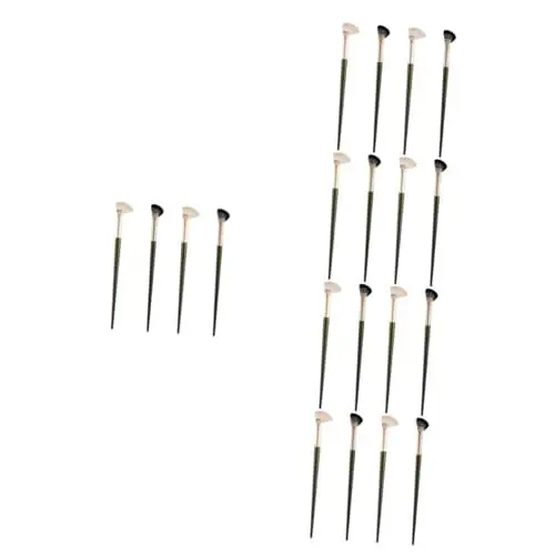 Produktbild: Healeved 20 Stk Schattenpinsel für die nase abgewinkelter Make-up-Pinsel Make-up-Accessoire Make-up Pinsel Konturpinsel Lidschatten Pinsel Kosmetikpinsel Fase Concealer Pinsel