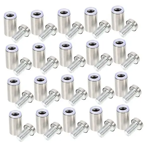 Produktbild: CORHAD 20 Stück Edelstahl-werbungsnägel Rack-montageschrauben 12 Mm Durchmesser Für Acryl-schilderdisplays
