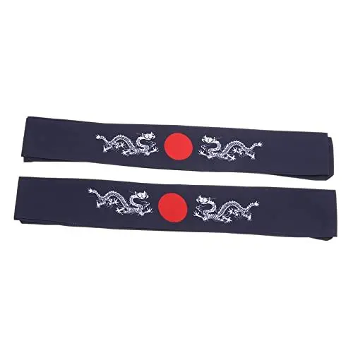 Produktbild: Healeved Vielseitiges Japanisches Stirnband – 2er-set Karate-training Yoga Laufen Radfahren Bequem Und