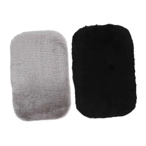 Produktbild: Healeved 2St Plüsch-Schuhhandschuhe schuhputz putzhandschuhe Schuhpflegehandschuhe für Nubukleder Schuhpflegeprodukte Reinigungshandschuhe Zubehör für Schuhcreme Polierhandschuhe für Schuhe