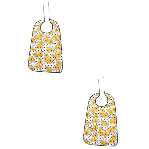 Produktbild: Healeved 2 Stück Lätzchen Für Ältere Menschen Esslätzchen Für Senioren Lätzchen Für Erwachsene Mit Knopfdesign Bequem Und Einfach Zu Tragen