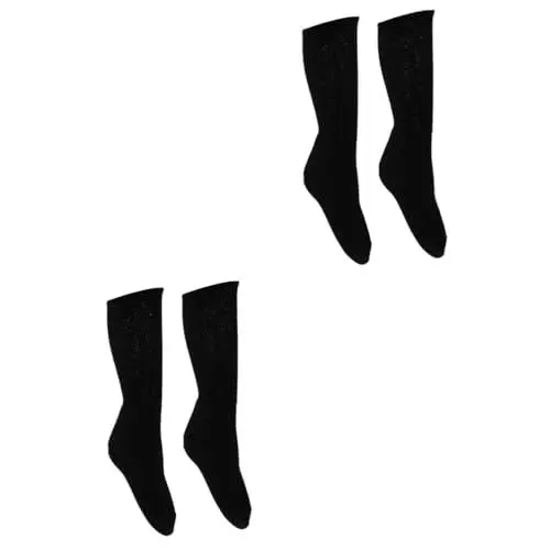 Produktbild: Healeved 2 Paar Diabetische Baumwoll Socken Diabetische Pflegesocken Diabetische Stillsocken Nicht Bindende Socken Herren Socken Für Männer Socken Für Ältere Menschen Black Baumwolle
