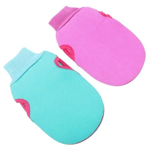 Produktbild: Healeved Peeling-handschuhe Für Den Körper – 2er-pack Sanfte Duschhandschuhe Zum Hautpeeling-handschuhe Für Frauen Männer Und Erwachsene Robuste Und Tragbare Badehandschuhe
