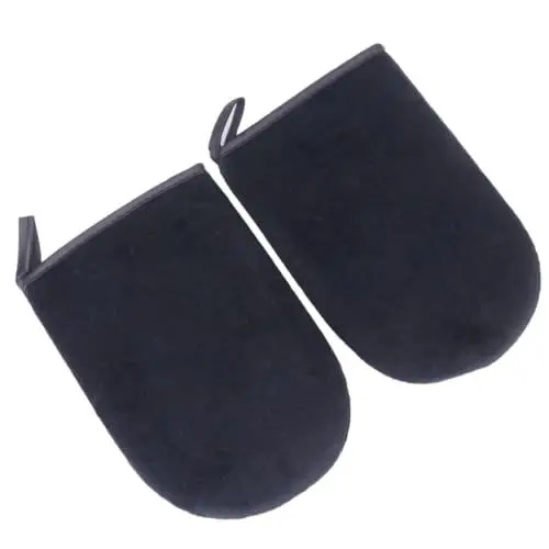 Produktbild: Healeved 2 Stk Sonnenloser Bräunungshandschuh Fäustlinge Bräunungshandschuh für den Rücken Peeling-Handschuh tanning handschuh tanning mitt handschuhe Selbstbräunungs- Black