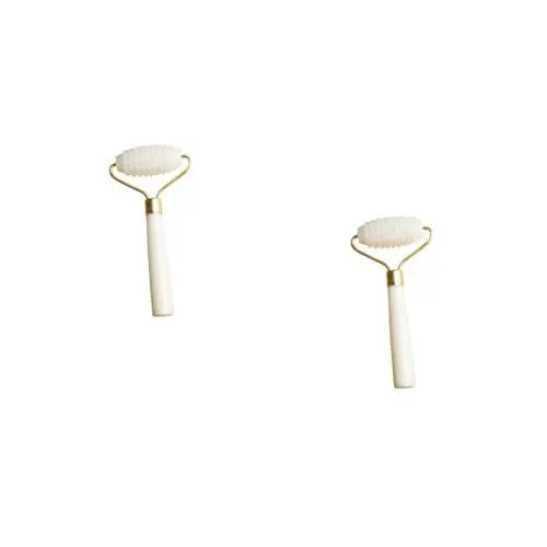 Produktbild: Healeved 2 Stk dünnes gesichtsmassagegerät heizlùfter massagering relaxan hautreinigung skincarepen slack Gesichts- Gua-Sha-Roller Jade-Augenroller Gesichtsmassage-Tool Roller-Massagegerät