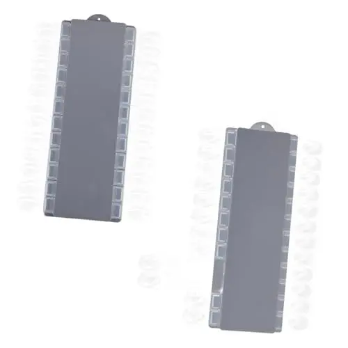 Produktbild: Healeved 2stücke Nagelfarbkarten Abnehmbare Farbpalette Für Nägel Maniküre-farb-ausstellungsmodell Für Shop-salon-diy Weiß