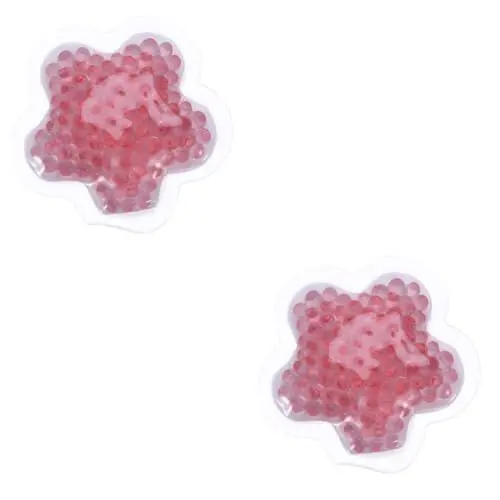 Produktbild: Healeved 2 Stück Packung Stilleinlage kühlpads kühlkissen Erholung thermomatten thermal pad kühlunterlage Gelbeutel Gelpackungen Körpergel Rosa Heiße Brusttherapie kalte brust therapie