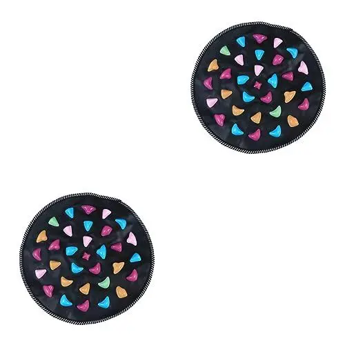 Produktbild: Healeved 2 Stücke Fuß Massage Fuß Pad Akupressur Matte Für Fuß Runde Reflexzonenmassage Massage Pad Innen/außen Verwenden