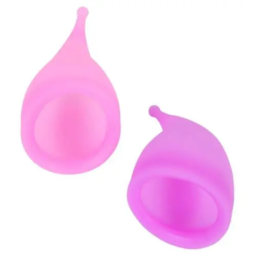 Produktbild: Healeved 2st Aus Silikon Menstruationstassen Weibliche Produkte Messbecher Tante Lila Für Frauen Violett