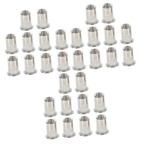 Produktbild: Healeved 30 Stk Blindnietmutter stainless steel inoxlm carfüm fixed the cars Heavy duty rivet nuts autoentfeuter Utility screws auto abledern Rostfreier Stahl Nieten Einfügung m5