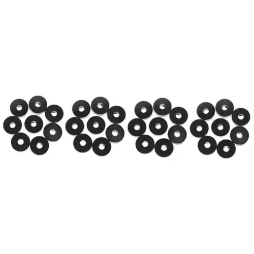 Produktbild: Healeved 32 Stk Gummi-trenn Kissen Absorbierende Unterlegscheiben Lautsprecher-isolationspad Vibrationsdämpfende Gummischeibe Mechanische Vibrationsdämpfende Pads Maschine Haushaltsgeräte