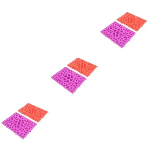 Produktbild: Healeved 3St Shiatsu-Board akupressurmatte entspannungsmatte fußreflexzonenmassage fuss massage matte relief Punkt Hausschuhe Pads gescheckt werkzeug Massagematte Zehendruckplatte tpe