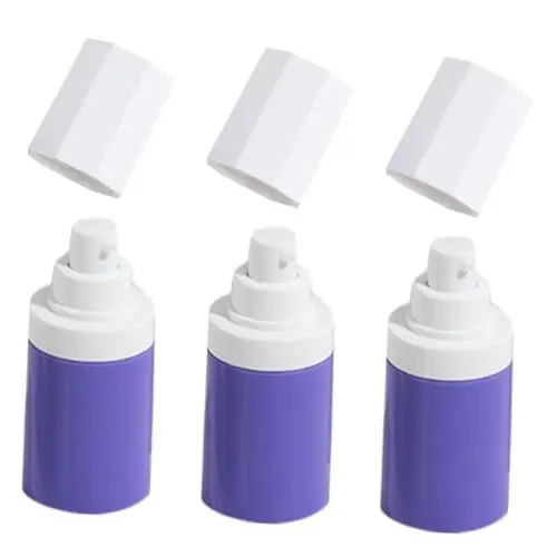Produktbild: Healeved 3stücke Pumpflasche Für Reisen Airless Vakuumflasche Lotion-Flasche Mit Dosierpumpe Reisebehälter Für Kosmetik Sichere Verschlussflasche Für Flüssigkeiten