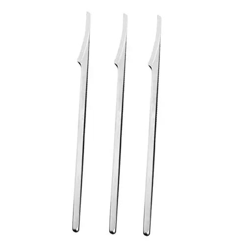 Produktbild: Healeved 3St pediküre werkzeug pediküre zubehör pedikür set Fuß abgestorbene Hautmesser Nagelhautentferner Pediküre zum Entfernen abgestorbener Haut Wolfram Stahl Silver
