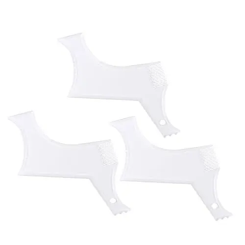 Produktbild: Healeved 3-teiliges Bartformungswerkzeug-set Trimmlineal Bartformlineal Und Schneideschablone Abs-material Für Den Salongebrauch Für Anfänger