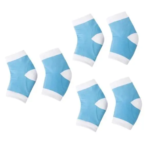Produktbild: Healeved 3 Paar Feuchtigkeitsspendende Gel-fersensocken Aus Rissfreiem Nylon Himmelblau