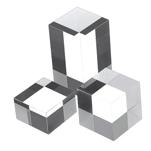Produktbild: Healeved 3 Stück Acrylwürfel-erhöhungen Acrylblockständer Stabile Display-basen Für Schmuck Basteln Fotografie