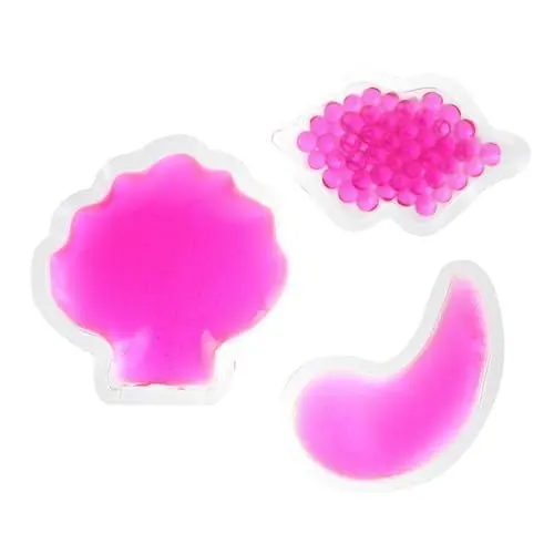 Produktbild: Healeved 3 Stück Beauty Packung Heiß Kalt Gel Kompresse Für Gesichtspflege Augen Und Lippenpflege Wiederverwendbar Rosa Für Kältetherapie Und Wärmeanwendungen