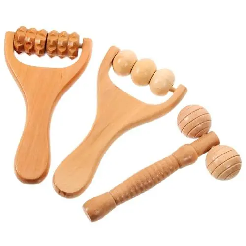 Produktbild: Healeved Nacken- Und Schulter-fußrollen Aus Holz Für Die Massage Tragbar Sanft