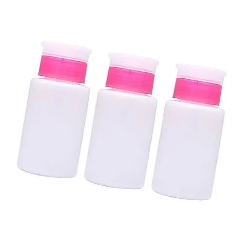 Produktbild: Healeved Nachfüllbare Verschließbare Nagellackentferner-flasche Aus Kunststoff Mit Pumpspender 150 Ml Weiß