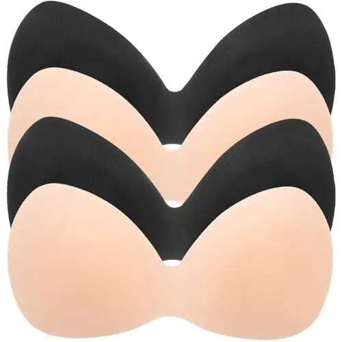 Produktbild: Healeved 4 Stück Unterwäsche-pads Atmungsaktive Bh-pads Sport-bh-einsätze Bh-pads Für Mädchen Pads Für Bh Sport-bh-körbchen Atmungsaktive Bh-einlagen Fräulein Nylon Gepolstert Emulsion