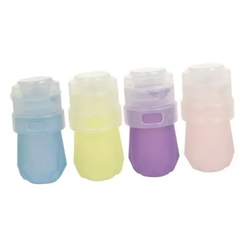 Produktbild: Healeved 4 Stück Vorratsflasche Lotion Lotionsflasche Zusammendrücken Nachfüllbare Make-up-behälter Quetschflaschen Für Flüssigkeiten Squeeze-flaschen Shampoo-behälter Reiselotion Kieselgel