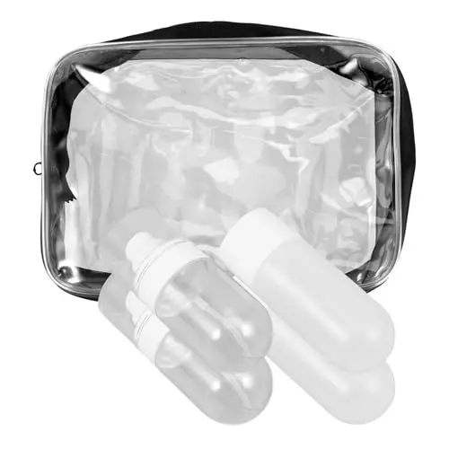 Produktbild: Healeved 4stücke Reise Flasche Squeeze-tuben Für Shampoo Und Conditioner Nachfüllbare Leicht Zu Drückende Toilettenartikel-flaschen Für Unterwegs Für Kosmetik Und Pflegeprodukte