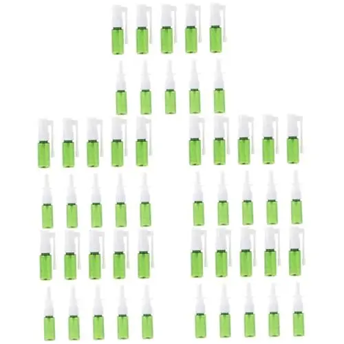 Produktbild: Healeved 50 Stück Sprühflasche Nasenspülsystem nachfüllbare Unterflasche Nasenspülflasche spritzflaschen sprühnebel flasche Nebelflaschensprüher Nasenspray Flasche das Haustier Light Green