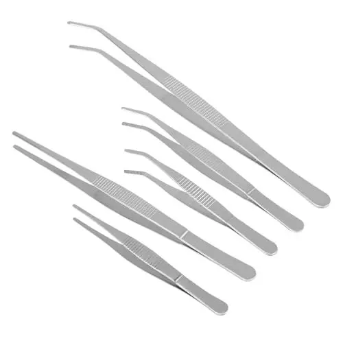Produktbild: Healeved Pinzetten für Die Gartenarbeit 5-teiliges Set Leicht und Ergonomisch für Sukkulenten Bonsai Gartengeräte für Den Innenbereich