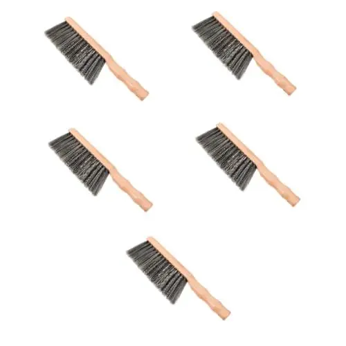 Produktbild: Healeved 5St Kaminbürste Pinsel küche Kitchen Brush kaminofem scopa Tischzubehör Tischfeuerstelle Küchenzubehör Bankbürste Schreibtisch Staubbürste Holzbürste Besen Bettbürste das Haustier