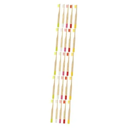 Produktbild: Healeved 5 Sätze Kinderzahnbürste Mit Rundem Griff Ergonomische Zahnbürste Reisezahnbürsten Kinder Zahnbürste Toothbrush Sichere Zahnbürste Kinderbedarf Hölzern 5 Stück * 5