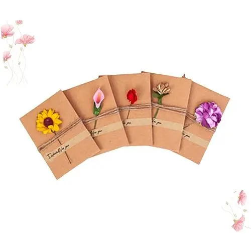 Produktbild: Healeved 5st Einladungskarten Geschenkkarte Kraftpapier