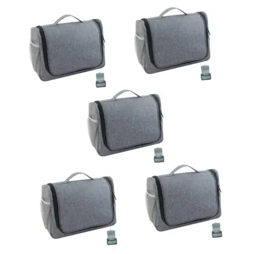 Produktbild: Healeved 5st Lockenstab Kupplung Koffer-Organizer-Taschen Große Reisekosmetiktasche Tragbare Lockenwicklertasche Taschenorganisator Für Unterwegs Werkzeuge Für Lockiges Haar Polyester
