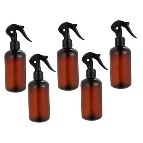 Produktbild: Healeved 5st Sprühflasche Trinkflasche Mini-spenderflasche Gartensprüher Mini-pflanzengießkanne Haarnebel Flasche -sprühdose Handwaschspender Druck Pumpsprüher Anlage Brown Plastik