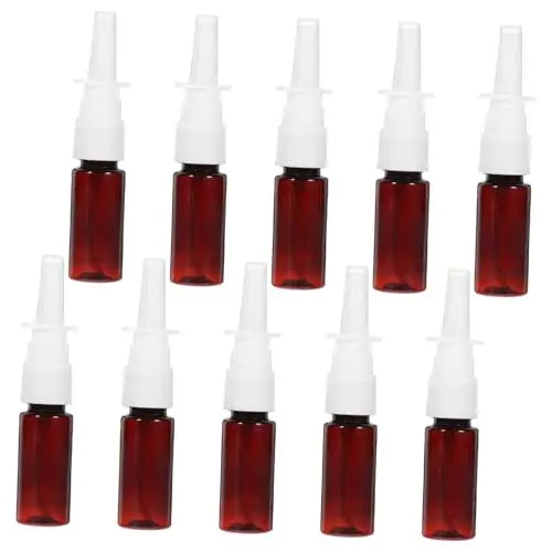 Produktbild: Healeved 60 Stk Flasche mit Nasenspray Reiseflaschen nasenspray flasche spray bottle Nasensprayer Spender für leere Flaschen Mini-Sprühflasche feiner Nebel kleine Flasche Brown