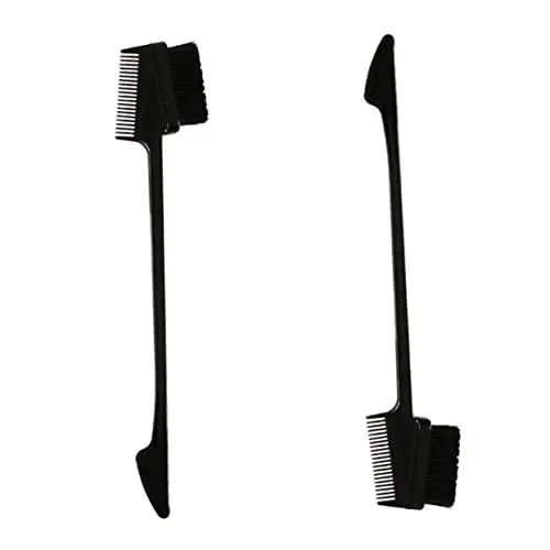 Produktbild: Healeved Doppelzweck-augenbrauenbürste Kamm 6-teiliges Set Haarbürste Für Frauen Make-up-set Glatter Griff Schwarz