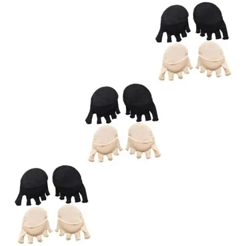 Produktbild: Healeved 6 Paare Vollständige Zehensocken Zehenunterstützung weibliche Accessoires vorfußpolster vorfusspolster fusspads verschleißfeste Zehensocken wiederverwendbare Mittelfußpolster Nylon