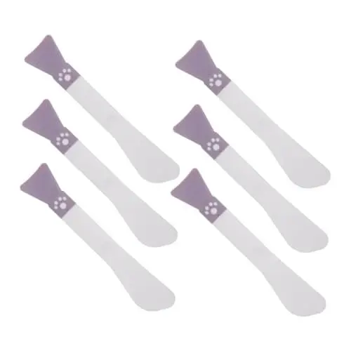 Produktbild: Healeved 6 Stück Teiliges Pinselset Doppelköpfiger Gesichtsmaske für Hautpflege Wiederverwendbare Spachtel für Gesichtsmaske für Zuhause und Reisen