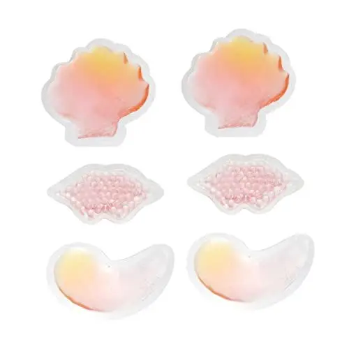 Produktbild: Healeved 6er Packungen Beauty- -eisbeutel Kältetherapie- Gesicht Abdeckung Augenmaske Kühlend Eye Patch Kaltes Kompressengel Kind Pvc Plastiktüte Gesundheitsvorsorge