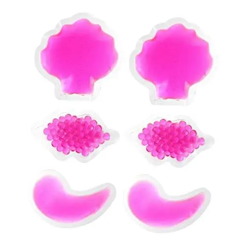 Produktbild: Healeved 6 Stücke Heiß Kalt Augen Lip Gel Pack Wiederverwendbare Therapie Pad Für Make-up Entfernung