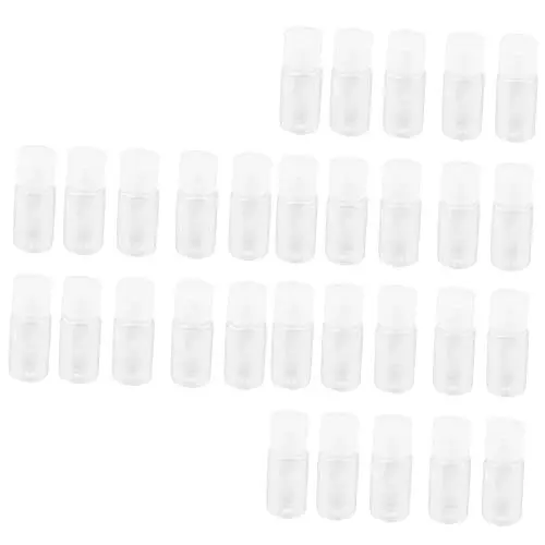 Produktbild: Healeved 72 Stk 10ml Flip-Cap-Flasche Reiseflaschen für Flüssigkeiten Reisespender lagercontainer vorratsbehälter Haarshampoo Flaschenspender Make-up-Flasche Lotionsflasche Mini Kosmetik