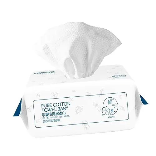 Produktbild: Healeved 80St abnehmbare Gesichtstücher makeup remover wipes Kosmetiktücher Reisegesichtstücher gesichtstuch reinigen Handtuch Gesichtsreinigungstuch Weiß