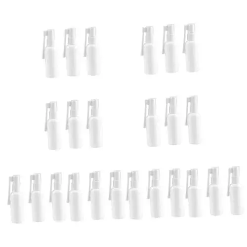 Produktbild: Healeved 80 Stk kleine Flasche plastikflasche kunststoffflasche allergiker sniffle nasenspray flasche Sinusspülflasche flüssige Flaschen Kehle sprühflasche Flasche mit Nasenspray Weiß