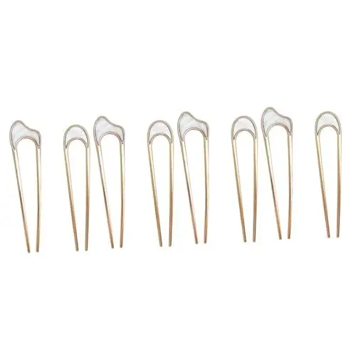 Produktbild: Healeved 8 Stk U-förmige Haarnadel haarschmuck hair styling haarhalter malerpinsel hair- haarpin Haargabel aus Metall Halter für Haarknoten Haarstäbchen für Brötchen Haarstock Legierung