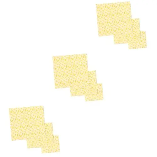 Produktbild: Healeved 9 Blätter Bienenwachs Wickeln burgerpapiere Hamburgerpapier Cookie-Kuchen Wachspapier zum Einwickeln von Lebensmitteln Bienenwachstücher für Lebensmittel Bienenwachspapiere